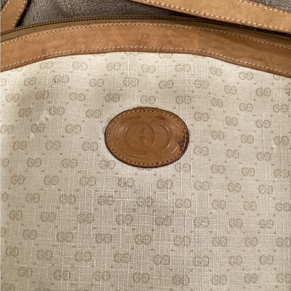 Gucci Tan and Brown Leather Crossbody Bag Vintage 80s OFFERS - Picture 5 of 16